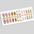 Press-On Nails Floral Design Peel & Press 24 Pieces