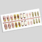 Press-On Nails Floral Design Peel & Press 24 Pieces