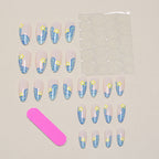 Press-On Nails Floral Design Peel & Press Comfortable Fit