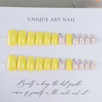 Press-On Nails Floral Design Peel & Stick Glossy Finish