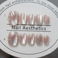 Press-On Nails Floral Design Peel & Stick Reusable