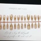 Press-On Nails Floral Design & Quick Application Set of 30