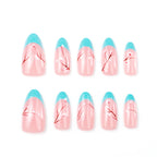 Press-On Nails Floral Design Quick & Easy Application