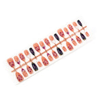 Press-On Nails Floral Design Reusable Adhesive Tabs