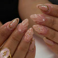 Press-On Nails Floral Design Reusable & Comfortable Fit
