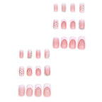 Press-On Nails Floral Design Reusable & Durable