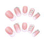 Press-On Nails Floral Design Reusable & Durable