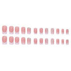 Press-On Nails Floral Design Reusable & Durable