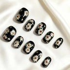 Press-On Nails Floral Design Reusable Easy Application