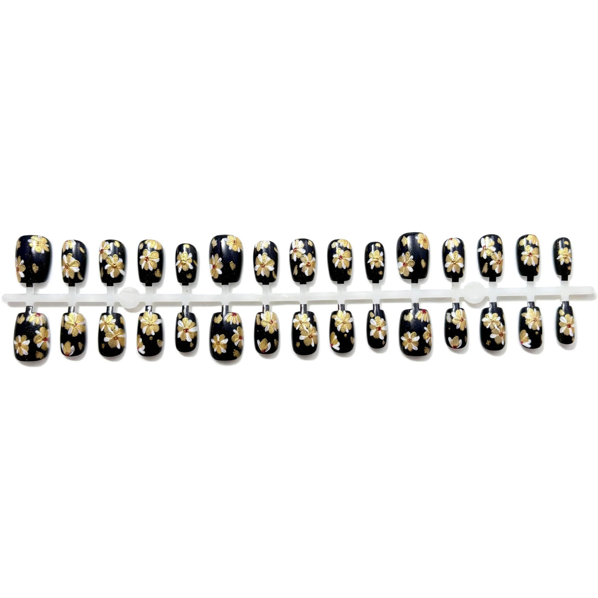 Press-On Nails Floral Design Reusable Easy Application