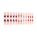 Press-On Nails Floral Design Reusable Easy Application