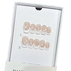 Press-On Nails Floral Design Reusable & Lightweight