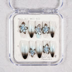Press-On Nails Floral Design Reusable Long-Lasting Wear