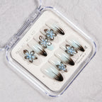 Press-On Nails Floral Design Reusable Long-Lasting Wear