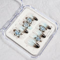 Press-On Nails Floral Design Reusable Long-Lasting Wear
