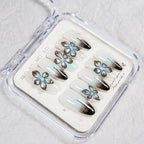 Press-On Nails Floral Design Reusable Long-Lasting Wear