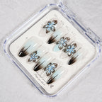 Press-On Nails Floral Design Reusable Long-Lasting Wear