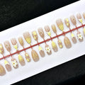Press-On Nails Floral Design Salon-Quality Easy Apply