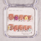 Press-On Nails Floral Design Self-Adhesive