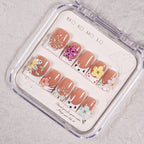 Press-On Nails Floral Design Self-Adhesive