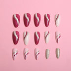 Press-On Nails Floral Design Set of 24
