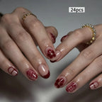Press-On Nails Floral Design Set of 24
