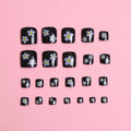 Press-On Nails Floral Design Set of 24