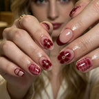 Press-On Nails Floral Design Set of 24