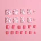 Press-On Nails Floral Design Set of 24