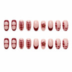 Press-On Nails Floral Design Set of 24