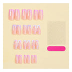 Press-On Nails Floral Design Set of 24