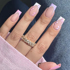Press-On Nails Floral Design Set of 24