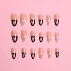 Press-On Nails Floral Design Set of 24