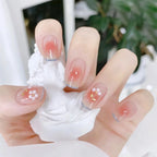 Press-On Nails Floral Design Toolkit & Glue-On Options