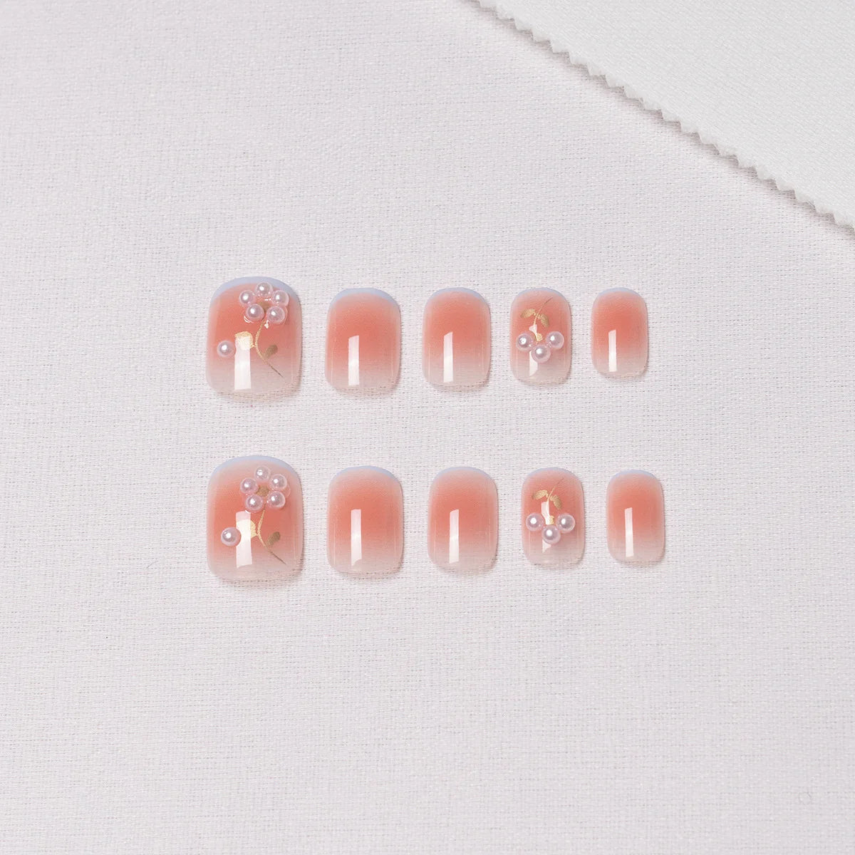 Press-On Nails Floral Design Toolkit & Glue-On Options