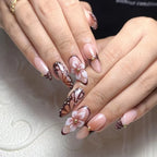 Press-On Nails Floral Designs Easy Application