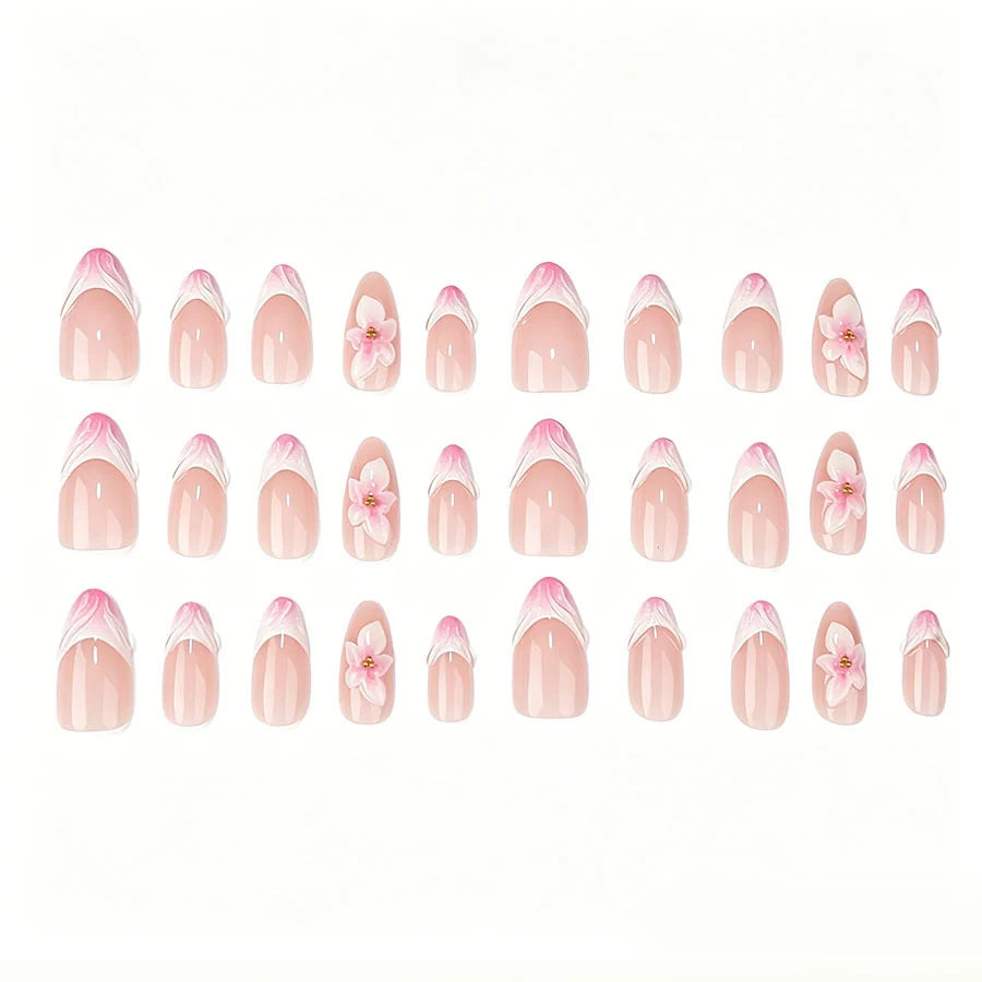 Press-On Nails Floral Designs Reusable