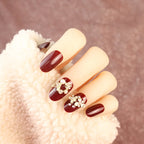 Press-On Nails Floral Embellished Durable & Comfortable Fit