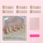 Press-On Nails Floral Embellished Durable & Comfortable Fit