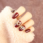 Press-On Nails Floral Embellished Durable & Comfortable Fit