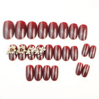 Press-On Nails Floral Embellished Durable & Comfortable Fit
