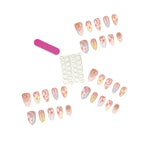Press-On Nails Floral Embellished Easy Application & Comfortable Fit