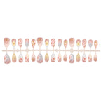 Press-On Nails Floral Embellished Easy Application & Comfortable Fit