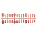 Press-On Nails Floral Embellished Easy Application & Comfortable Fit
