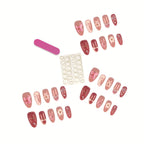Press-On Nails Floral Embellished Easy Application & Comfortable Fit
