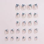 Press-On Nails Floral Embellished No Glue Comfort Fit