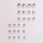 Press-On Nails Floral Embellished No Glue Comfort Fit