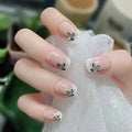 Press-On Nails Floral Embellished No Glue Comfort Fit