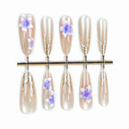 Press-On Nails Floral Embellished Peel & Press Custom Fit