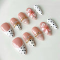Press-On Nails Floral Embellished Reusable & Comfortable Fit